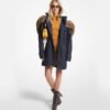 Embellished Georgette Shift Coat